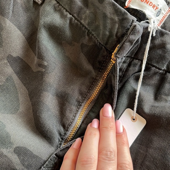 Sundry For Anthropologie Camo Le Soleil Pants Womens Size 29 Crystal Stripe NWT - Picture 4 of 11